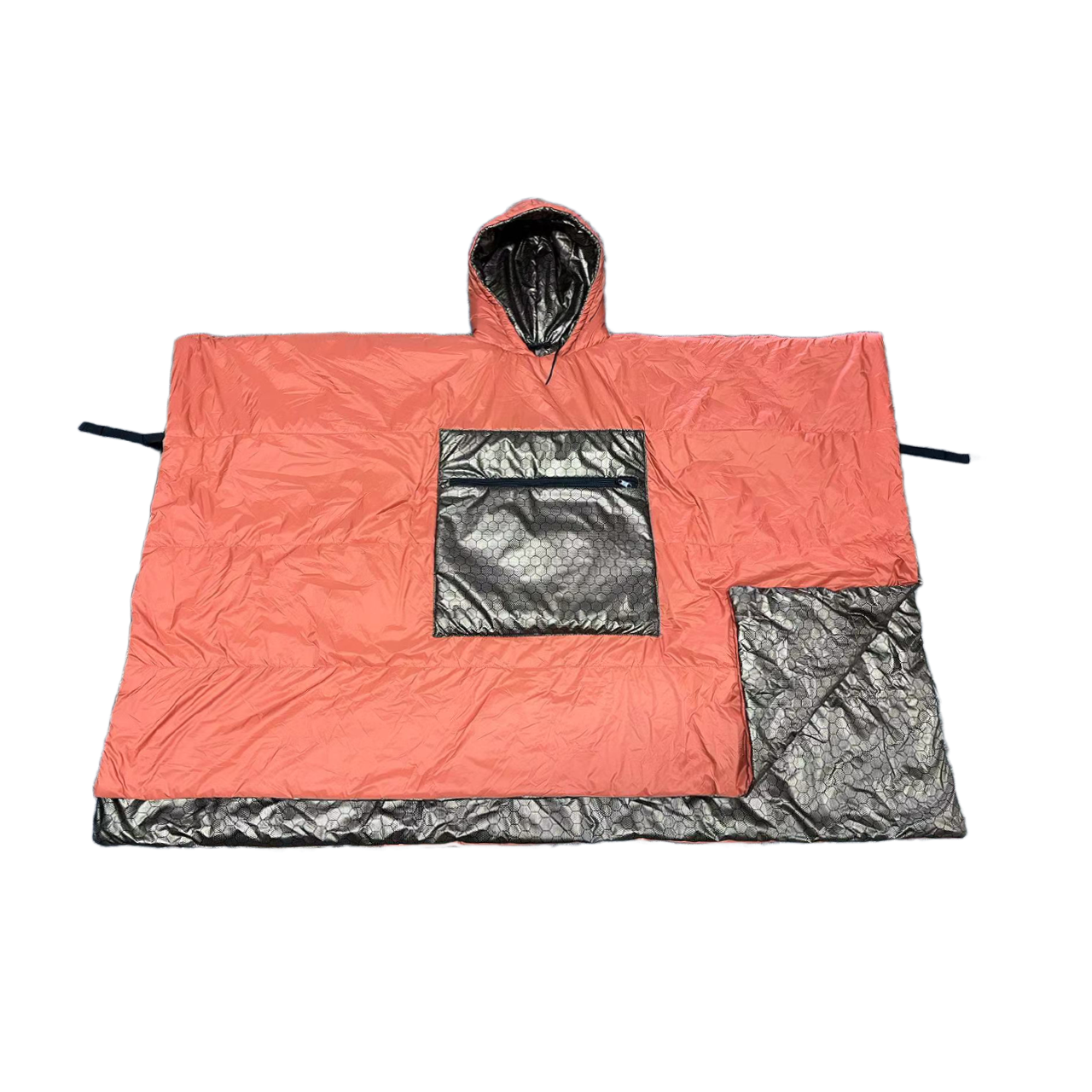 Colorful Dew Reversible Synthetic Graphene Poncho